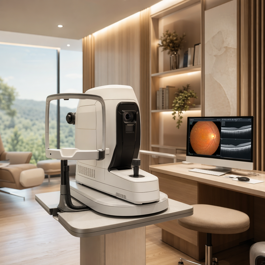 High-end clinical ophthalmic imaging setup